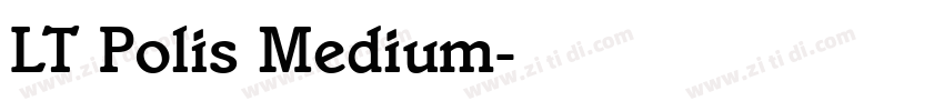 LT Polis Medium字体转换